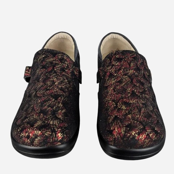 Alegria Keli Slip-On Shoes Metallic Red Gold Print US 9 / EU 39 - Picture 3 of 7